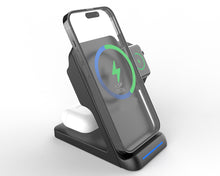 3 in 1 Charging Station Compatible with QI Devices