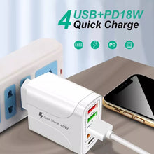 Combo: 6 Feet Charging Cable & 5-Port PD Wall Charger Bundle Deal