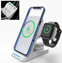 3 in 1 Charging Station Compatible with QI Devices
