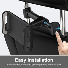 Universal Backseat Headrest Phone/Tablet Mount For Kids/Calls/Handsfree