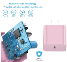 20W PD Fast Wall Charger Type C Power Charger Adapter