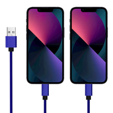 2-IN-1 Nylon Braided 6' Charging Cable - Compatible with iPhone, iPad, iPod
