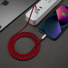 Nylon Braided 6-Feet Charging Cable Compatible With Apple Devices - 5 Colors