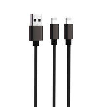 2-IN-1 Nylon Braided 6' Charging Cable - Compatible with iPhone, iPad, iPod