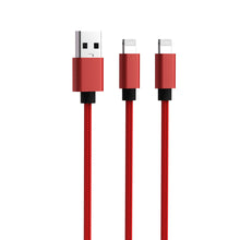 2-IN-1 Nylon Braided 6' Charging Cable - Compatible with iPhone, iPad, iPod