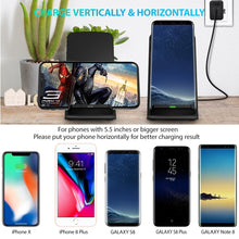 Wireless Charger Fast Charging Pad Compatible with Phone, Samsung and all QI Devices