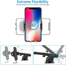 Universal Car Mount for Dash & Windshield Car Mount Phone Holder for iPhone, Samsung, Moto, Huawei, Nokia, LG, Smartphones