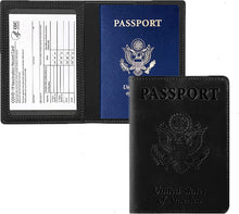 (2-Pack) Passport Holder with CDC Vaccination Card Protector