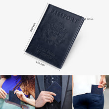 (2-Pack) Passport Holder with CDC Vaccination Card Protector