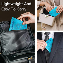(2-Pack) Passport Holder with CDC Vaccination Card Protector