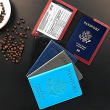 (2-Pack) Passport Holder with CDC Vaccination Card Protector