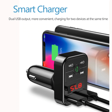 Bluetooth FM Transmitter Car Charger Kit -All-In-One