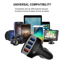 4-Port USB Universal Quick Charger 7A Rapid Car Charger