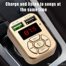 Bluetooth FM Transmitter Car Charger Kit -All-In-One