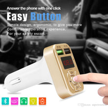 Bluetooth FM Transmitter Car Charger Kit -All-In-One
