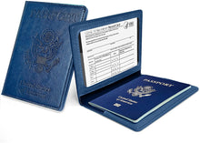 (2-Pack) Passport Holder with CDC Vaccination Card Protector