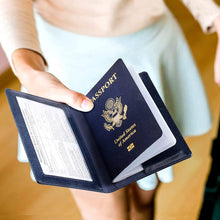 (2-Pack) Passport Holder with CDC Vaccination Card Protector