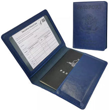 (2-Pack) Passport Holder with CDC Vaccination Card Protector