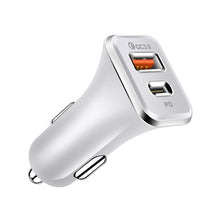 2-Port Fast Car Charger Universal 36W Dual USB USB-A & USB-C PD Charger