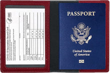 (2-Pack) Passport Holder with CDC Vaccination Card Protector
