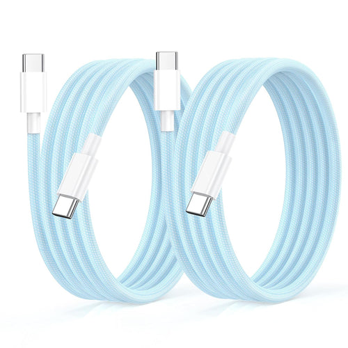 USB C to USB C 3A Fast Charging Braided Charge Cord - USB Type C Cable