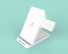 3 in 1 Charging Station Compatible with QI Devices