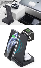 3-in-1 Wireless Charging Station Compatible with Qi Devices