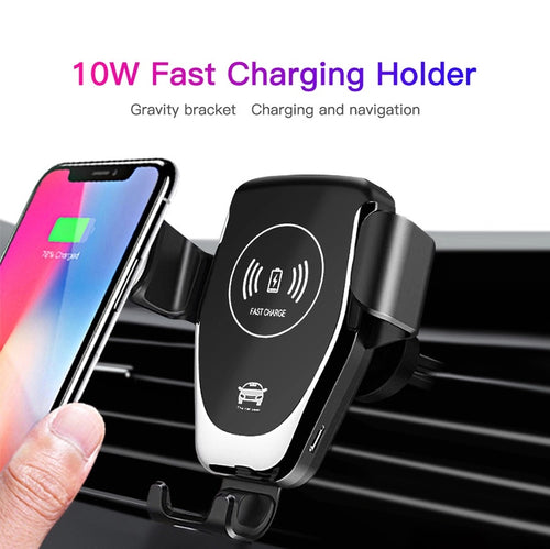 Wireless Car Charger & Mount For iPhone, Samsung and Qi Devices