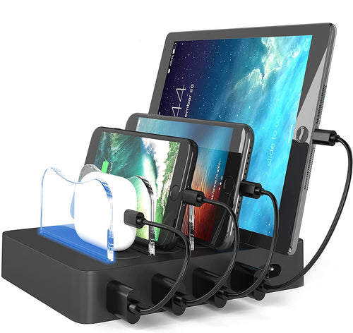 Universal USB 4-Port Charging Station for Phones & Tablets
