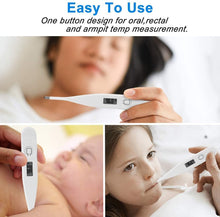 Digital Thermometer Rectal Oral Armpit Body Thermometer for Adults and Kids