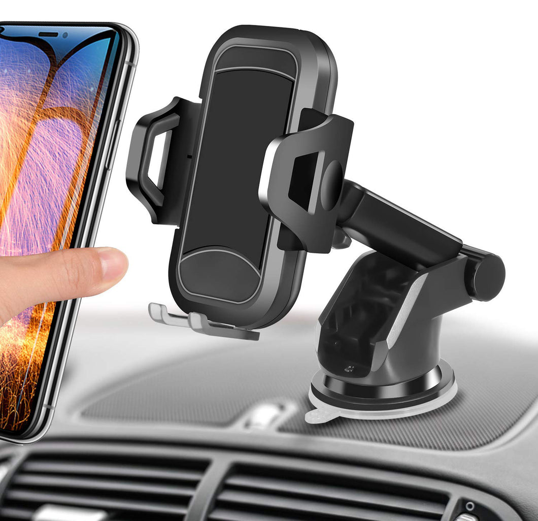 Universal Car Mount for Dash & Windshield Car Mount Phone Holder for iPhone, Samsung, Moto, Huawei, Nokia, LG, Smartphones