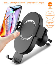 Wireless Car Charger Mount 10W Fast Cell Phone Charger Holder