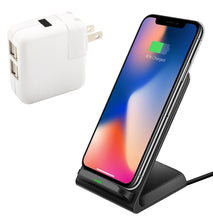 Wireless Fast Charger for Qi Devices + 4-Port USB Wall Charger - BUNDLE DEAL
