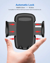 Universal 360 Degree Windshield & Dash Car Mount + 4-Port USB Car Charger